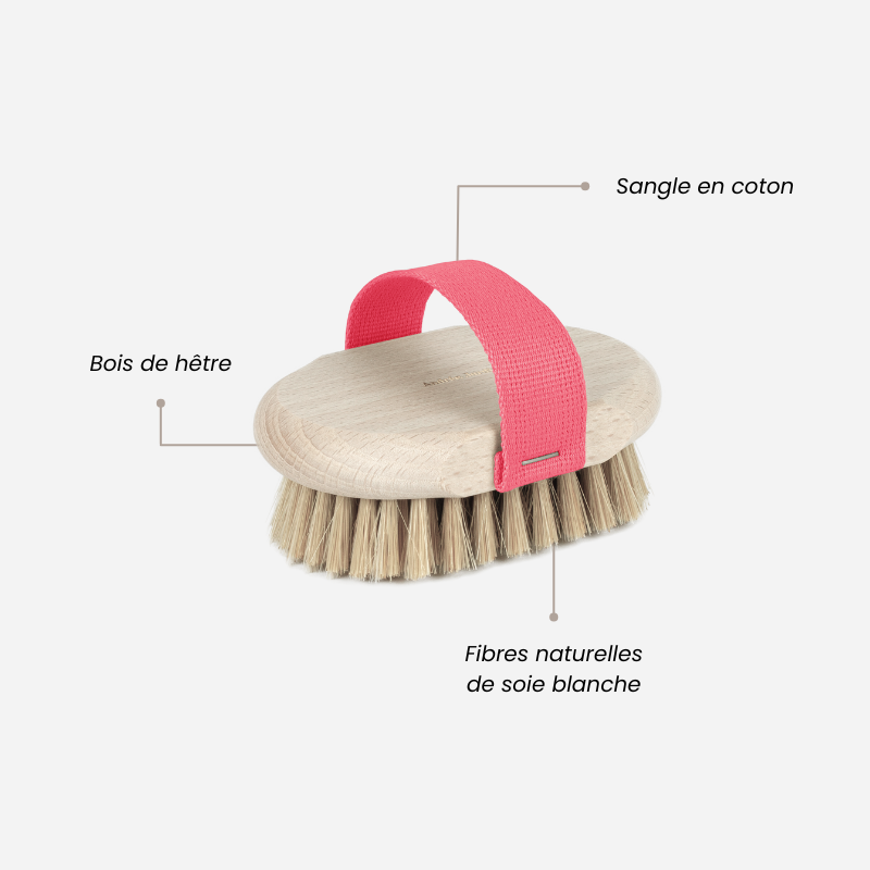 Brosse de massage et brossage à sec