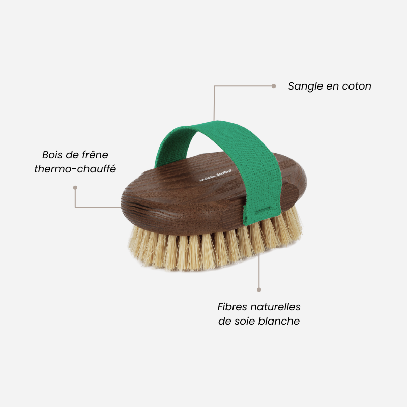 Brosse de massage et brossage à sec