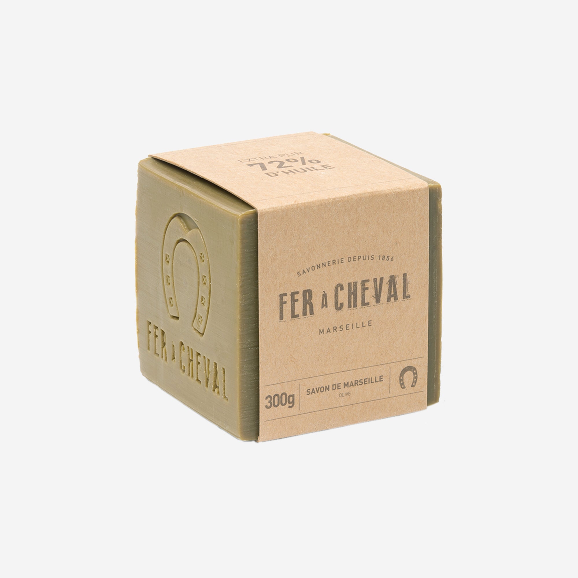 Savon de Marseille cube olive 300g | Fer à Cheval