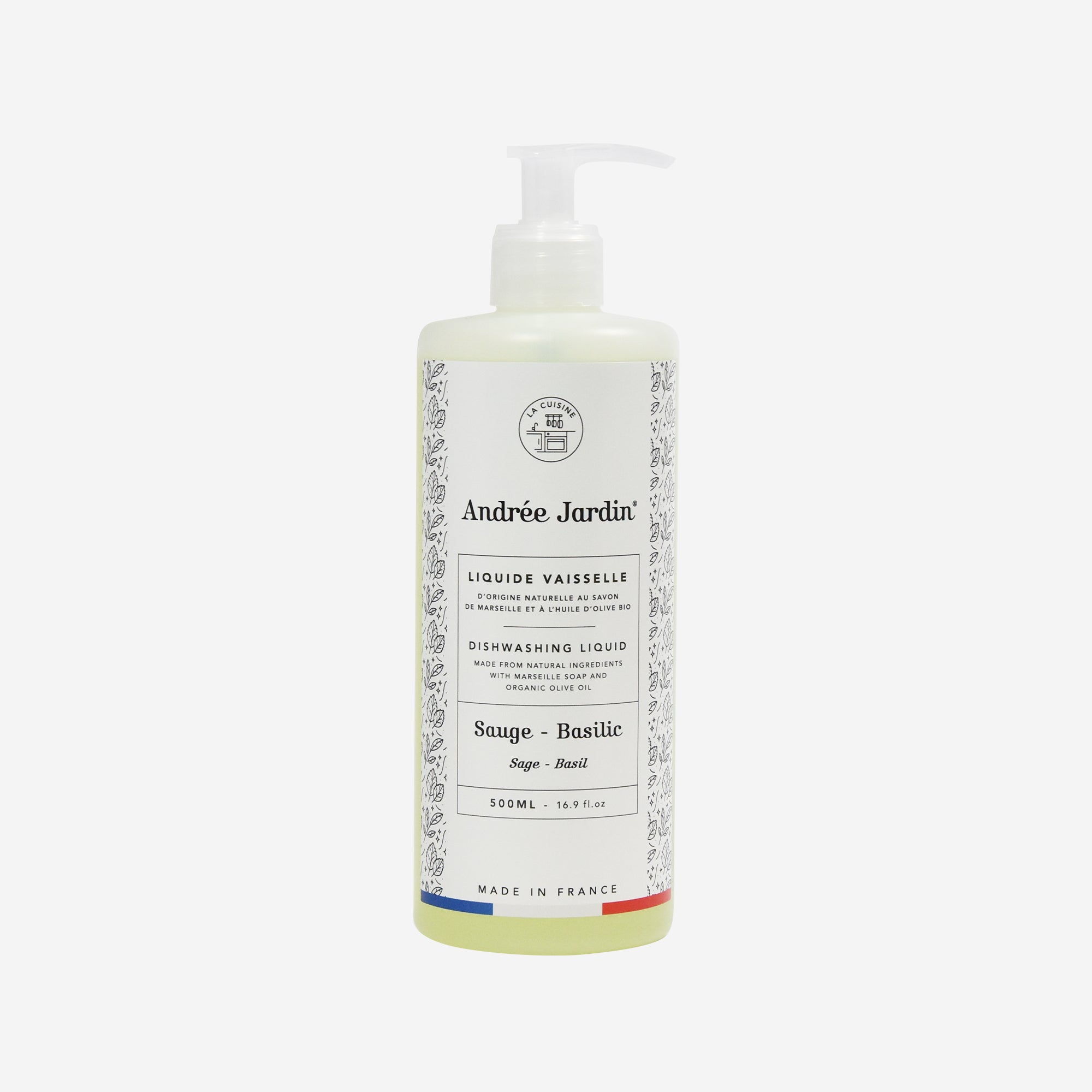 Liquide vaisselle naturel 500 ml | Andrée Jardin