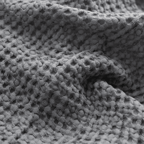 tissus-gauffre serviette gris anthracite