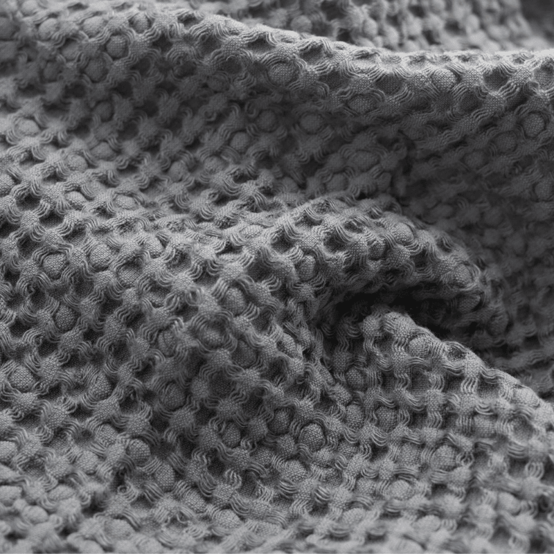 tissus-gauffre serviette gris anthracite